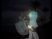 collage  Laurie and Cate catch the moonrise, Kailua Beach, 10.06.2006