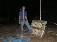 2007-01-27Sam2ndB-day (44)  Jesus brought us some contraband pallettes. Then he came over to help turn them into kindling. Hard work!