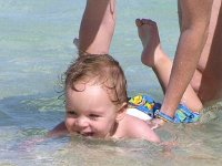 2007-01-17Waimanalo  Sam LOVES the water and always cries when it's time to go, even if he's sick (as he was here).