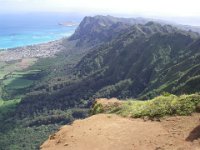 IMGP1021  The view from the summit - elevation ~2500'. This is looking over Waimanalo (southeast).