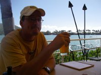 IMGP1048  Ahhh...at last we got to sit and eat at the Blue Water Grill in Hawaii Kai. I was famished!