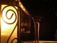 glass and candle