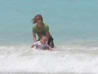 2007-03-27KailuaBchLunchTimeRomp (6)  As you can see - I didn't exactly change into a swim suit for this impromptu dip. Oh well. We did get some interested looks from spring-break vacationers :)