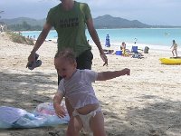 2007-03-27KailuaBchLunchTimeRomp  Wow this diaper is soaked!