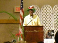 IMGP1827  Wally Amos of Famous Amos Cookies at a business luncheon I atteneded as a guest of our real estate agent, Lee Alden Johnson. Thanks again Lee!