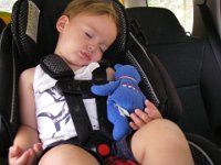 IMGP3003  Somebody crashed on the way home and stayed asleep for close to 3 hrs. We even moved him to his bed to finish up his nap. Then we went to sleep for a short nap! What an adventurous weekend :)