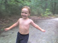 ATT00021  Sam running part of the way. He did about a mile, actually. He's a little jogger, too!