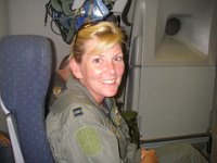 IMGP4400  Capt Kellie - note patch missing from her shoulder :) Sammy has it and we'll put it on "our" seabag (it was Dave's but it's ours now!).