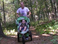 IMGP5185  Then we found a new trail through old-growth hemlocks in Saratoga. I couldn't resist going for a little jog :) Sam loved picking out all the blue trail markers on the trees!