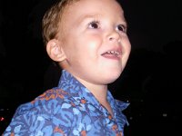 imgp4786  Sammy is wearing his aloha shirt for a party Jen threw for her parents to celebrate their 26th anniversary.