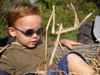 imgp5165  Sam just chillin' and checkin' it all out. He wanted a hay ride so badly!