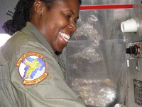 imgp5375  My friend Michelle - the boom operator on the KC-10. Here she is making cookies for the crew!