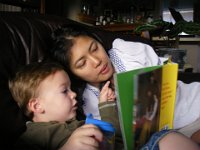 imgp5583  Tita Bear arrived late that night and was up reading stories to Sam the next morning. This is a book Doug brought from the MoMA gift shop.