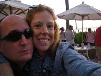 IMGP6241  Out on a date with Dave! We caught the sunset at the Hale Koa (Army hotel in Waikiki).