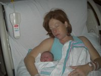 Sam's birth  So here's Sam and me after delivery...