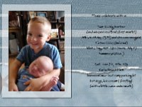 Big Brother Party  Here's what I did during the boys' nap...put together an invite for a party the following weekend.