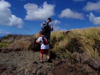P9200080  Dave flies out for NY for a week tonight, but we carved out time this morning for a good hike. Mariner's Ridge in Hawaii Kai...great views!