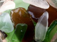 Kates glass  Sea glass for Aunt Kate's bathroom project. Glad this assortment is working! I misted it first :)