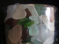 P3200004  Sea glass in our bathroom - taken for Aunt Kate.