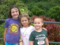 girls and sam at top