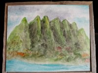 P7200004  I painted this, trying to capture the Ko'olaus. But I really need to paint with them in sight. I am not a good painter from memory. If anyone out there wants it, it's yours.