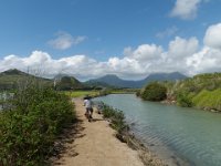 sept15  One of our favorite bike-runs around the fish ponds - looking for Mr. Hammerhead shark!