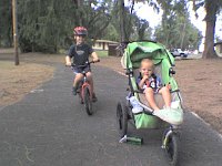 ATT00475  Out on a bike/run at Bellows. We have such a good time every time we go there. Even though it rained today, we enjoyed ourselves so much.
