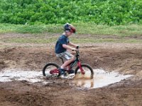 PB150005  First muddin' ride after getting back from So Cal. Fun! Very messy boy and bike after a couple good wipeouts...cleaned up in the ocean.