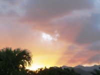 PB170005  Everyday sunset over the mountains from our gate. Beautiful.