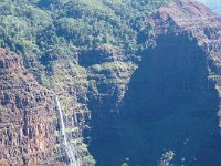 P1010123  Waipo'o Falls - 800 feet of falls in two tiers.