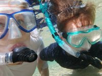 P1020201  Me and my favorite snorkel buddy! We love exploring so much, like hiking under water.