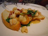 IMGP0300  The bruschetta. YUM!!! Shrimp, scallops, sundried tomato, spinach...so good!