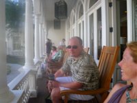 IMGP0309  We sat on these rocking chairs for 32 seconds I think...just to say we finally had sat on them :) They are at the Moana Surfrider hotel. It's a gorgeous place.