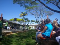 IMGP0311  At the Banana Slug String Band (Kainalu Elementary) - this is where Sam will go to school in a few months. They did a great job getting grant money from the Kokua Foundation to bring this eco-band to the school. We were invited to come watch by one of the staff whom I'd offered to help with planning Earth Day this year.