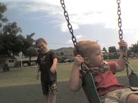 ATT00617  Sam pushing Ben very nicely - they really enjoyed swing time today. Nice to see the boys enjoy each other :)