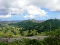 IMGP0778  Panoramic view of Kaneohe from Old Pali Rd.