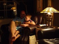 2010-04-04EasterDinnerLamb (9)  Snuggle reading time.