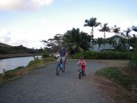 IMGP1223  This is another favorite thing to do - bike with Dad.