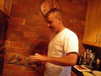 IMGP1806  Mike's famous grilling technique...making steaks just perfectly!