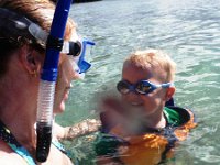 IMGP2694  Sharing a little snorkel time with mommy while Dad and Sam are out following a humuhumu.