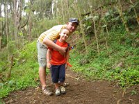 IMGP0133  Out on a hike with Daddy to a new trail up in Hau'ula.
