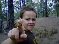 Photo-0031  Love this face. This is how you do "Magic Finger Shell" hike - you use your shell finger to hold branches aside so they don't scratch you.