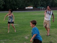IMGP2177  Next game - coconut tossing shot-put style to knock a beach chair down. "Harder than you might think," says Doug.