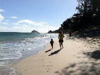 beach with ben  Jogging with Ben :)