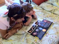 space book  Reading after school at Gramma's cottage. It's been fun for Gramma to get to collect Sammy. I appreciate seeing what they do when they are having some nice one-on-one time.