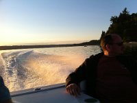 sunset crabbing