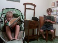IMAG0515  Then we read while the doctor excises something.