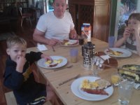 IMAG0661  Big farm breakfast is Daddy's favorite thing Saturday morning!