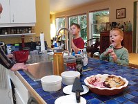 IMGP4561  Oh boy - fresh blueberry pie! So decadent with Daddy's whipped cream on top!