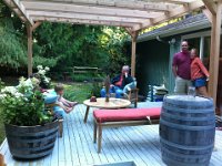 deck after 2  Right where the photog is standing is where Dave's grill will go.